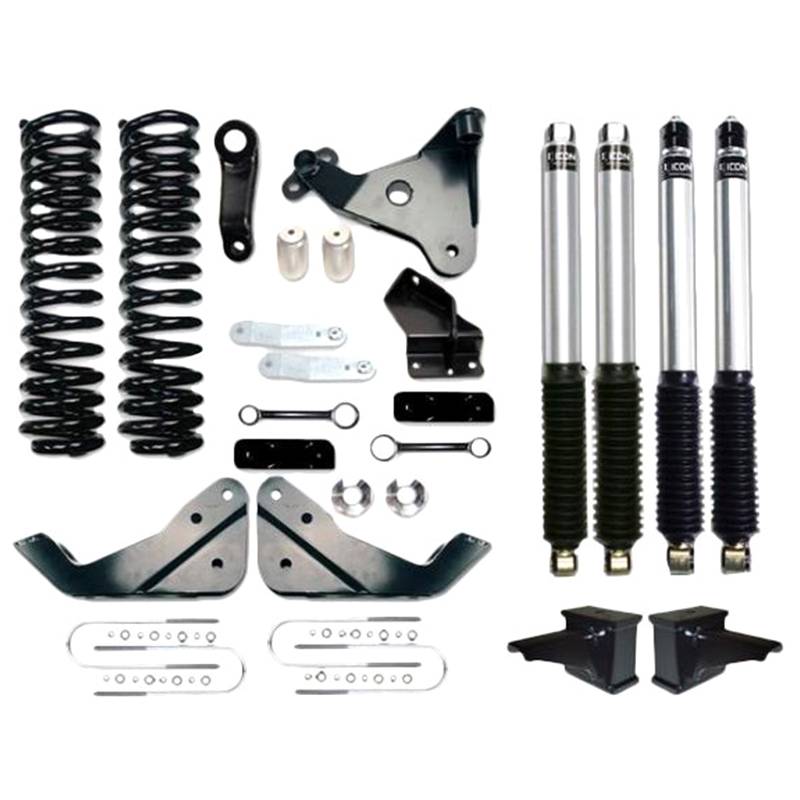 Icon Vehicle Dynamics - Icon K67100 Stage 1 7" Front and Rear Lifted Suspension Lift Kit for Ford F250/F350 2005-2007