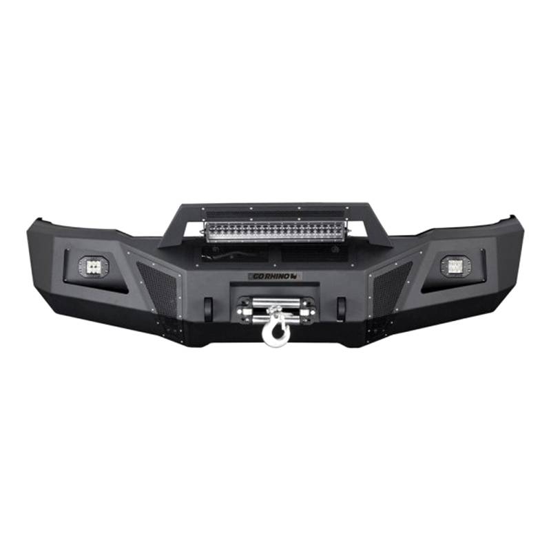 Go Rhino - Go Rhino 24169T BR10 Winch Front Bumper for Chevy Silverado 2500HD/3500 2011-2014