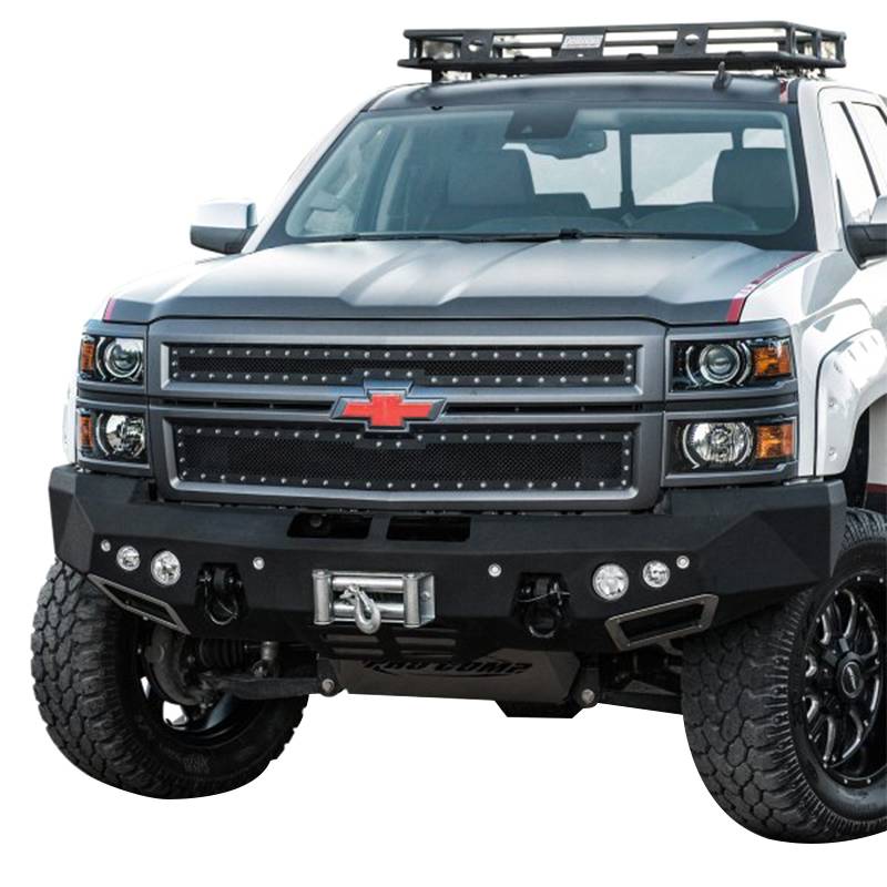 Smittybilt - Smittybilt 612822 M1 Winch Front Bumper for Chevy Silverado 1500 2014-2015