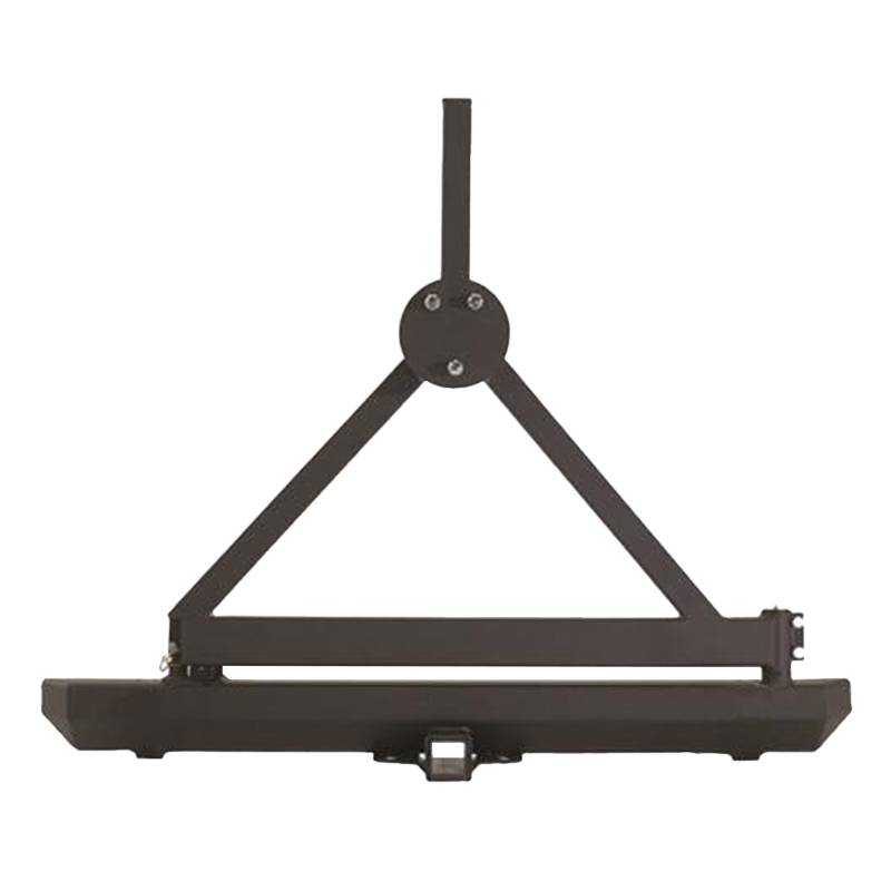 Smittybilt - Smittybilt 76651 SRC Classic Rear Bumper with Tire Carrier for Jeep CJ7/Wrangler YJ/TJ 1976-2006