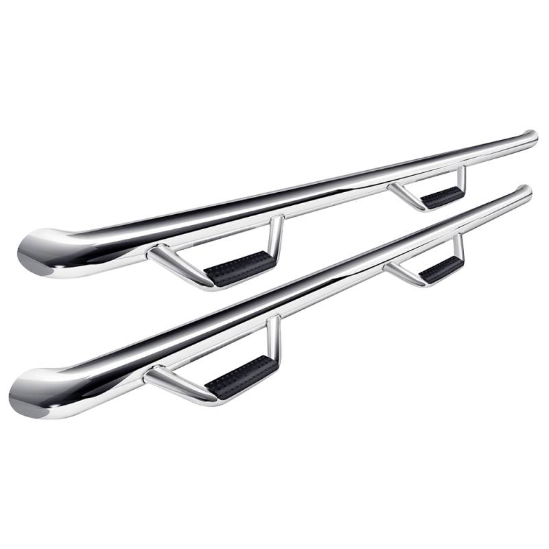 N-Fab - N-Fab C01100CC-SS Wheel to Wheel Nerf Bars for Chevy Silverado and GMC Sierra 1500 2001-2006 - Stainless Steel