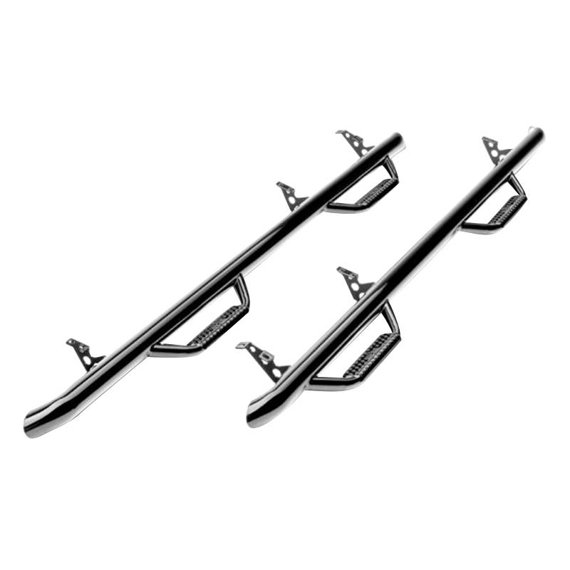 N-Fab - N-Fab C0268A Wheel to Wheel Nerf Bars for Chevy Avalanche 1500/2500 2002-2006 - Gloss Black