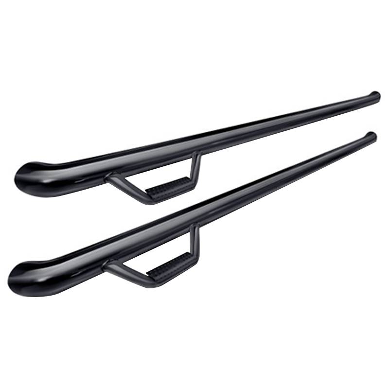 N-Fab - N-Fab C0770RC Wheel to Wheel Nerf Bars for Chevy Silverado and GMC Sierra 1500/2500 HD Standard Cab 2007-2013 - Gloss Black