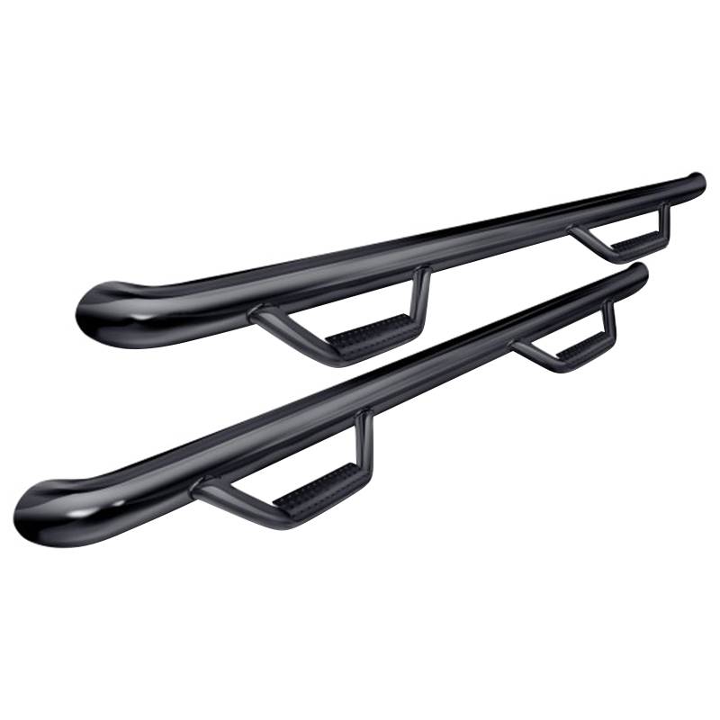 N-Fab - N-Fab C0780CC Cab Length Nerf Bars for Chevy Silverado and GMC Sierra 1500/2500 HD/3500 HD Crew Cab 2007-2013 - Gloss Black
