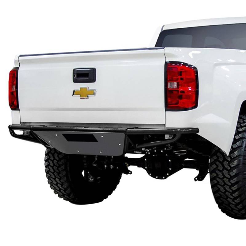 N-Fab - N-Fab C07RBS-H RBS Pre-Runner Rear Bumper for Chevy Silverado and GMC Sierra 1500 2007-2013 - Gloss Black