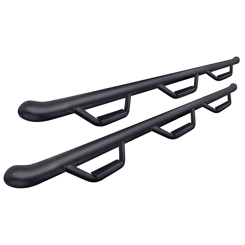 N-Fab - N-Fab C11105CC-6-TX Wheel to Wheel Nerf Bars with Bed Access for Chevy Silverado and GMC Sierra 2500/3500 HD Crew Cab 2011-2014 - Textured Black