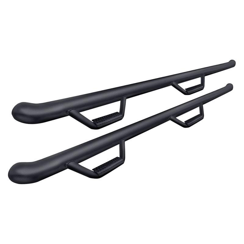 N-Fab - N-Fab D02107QC Wheel to Wheel Nerf Bars for Dodge Ram 1500 Quad Cab 2002-2008 - Gloss Black