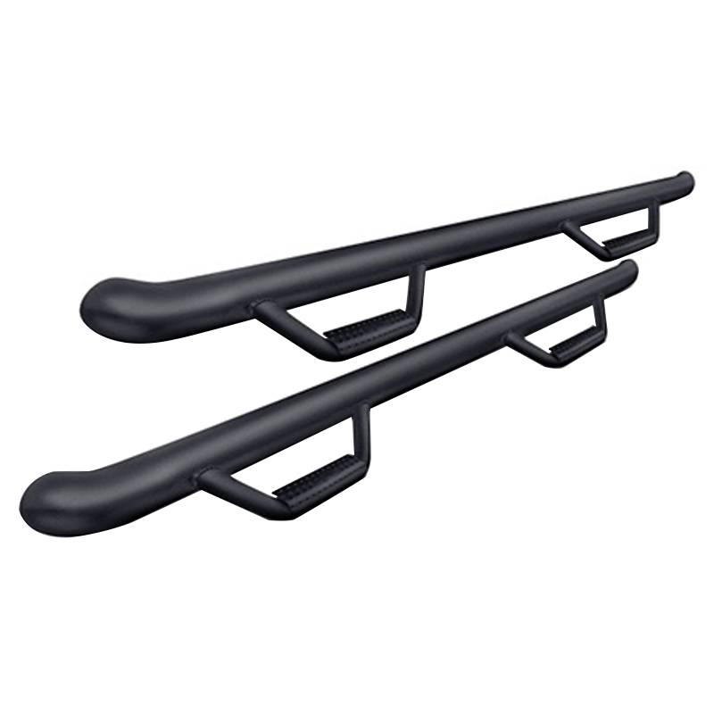 N-Fab - N-Fab D9773QC-TX Cab Length Nerf Bars for Dodge Ram 1500/2500/3500 Quad Cab 1998-2002 - Textured Black