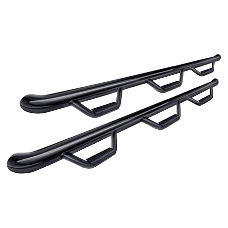 N-Fab - N-Fab F04100QC-6 Wheel to Wheel Nerf Bars with Bed Access for Ford F150 Super Cab 2004-2008 - Gloss Black