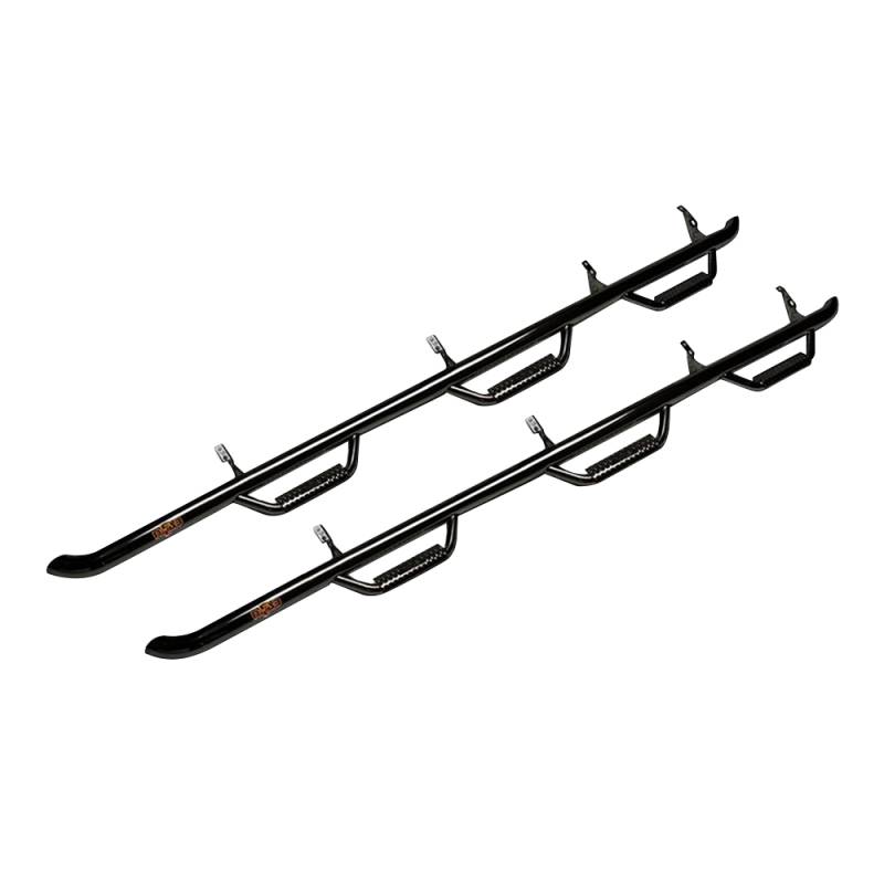 N-Fab - N-Fab F04100RC Wheel to Wheel Nerf Bars for Ford F150/ Lobo Regular Cab 2004-2008 - Gloss Black