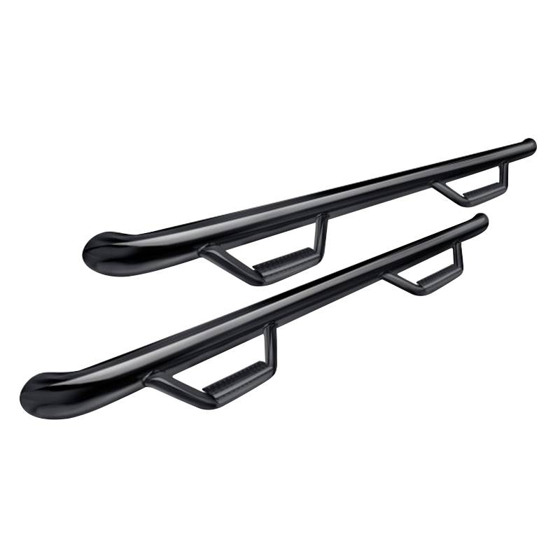 N-Fab - N-Fab T0786CC Wheel to Wheel Nerf Bars with Bed Access for Toyota Tundra Crew Max Cab 2007-2019 - Gloss Black