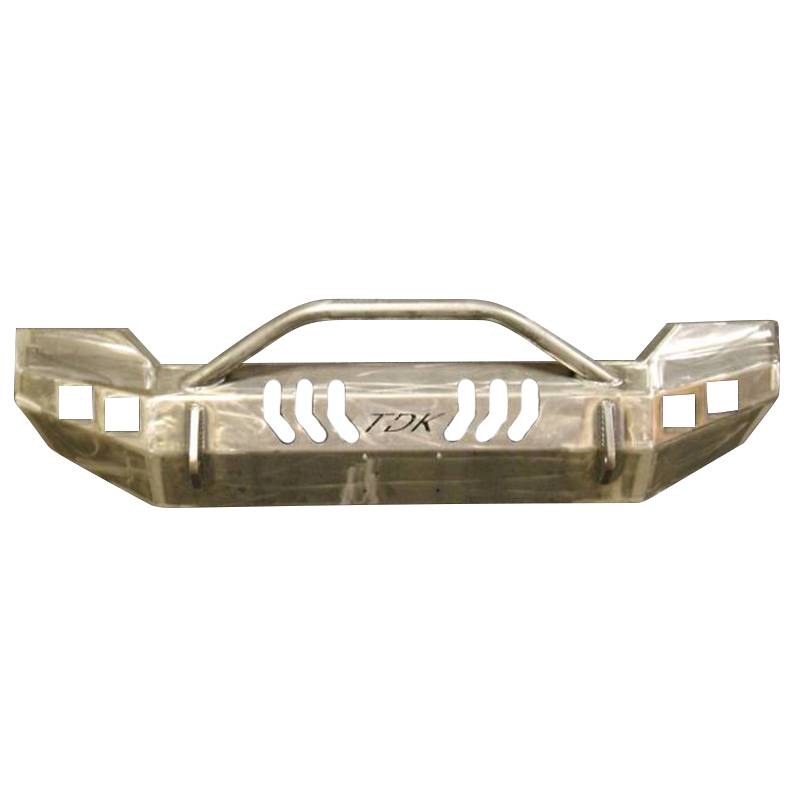 Throttle Down Kustoms - Throttle Down Kustoms BPUSH1116F Front Bumper with Push Bar for Ford F250/F350/F450/F550 2011-2016