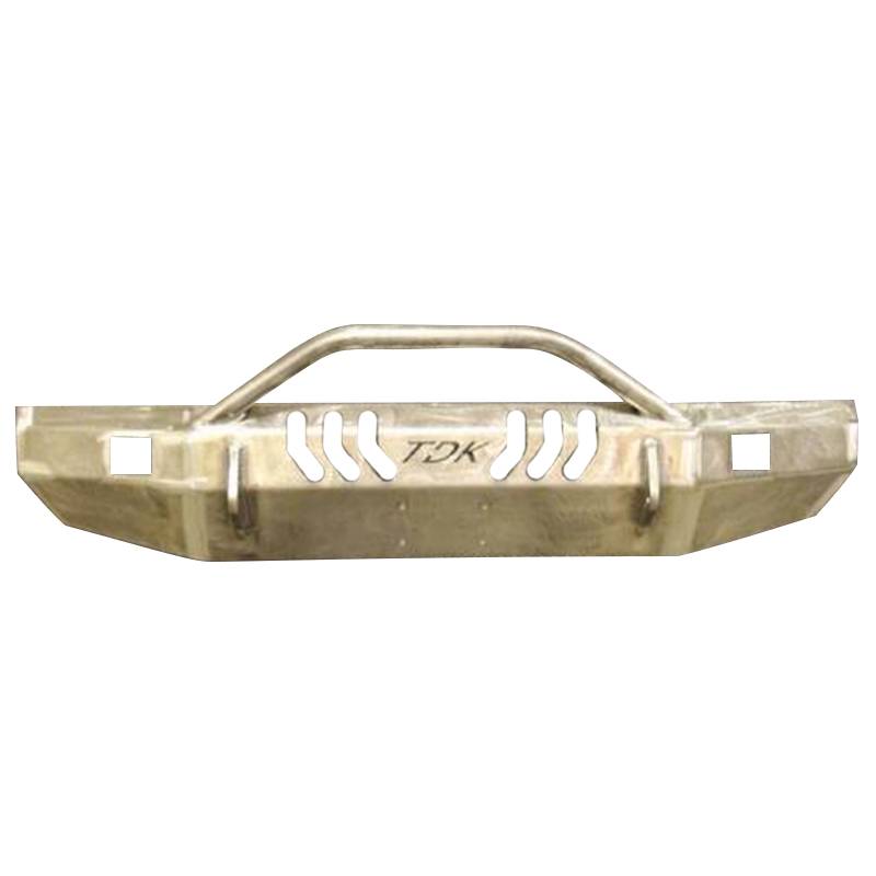 Throttle Down Kustoms - Throttle Down Kustoms BPUSH1417TYTUN Front Bumper with Push Bar for Toyota Tundra 2014-2018