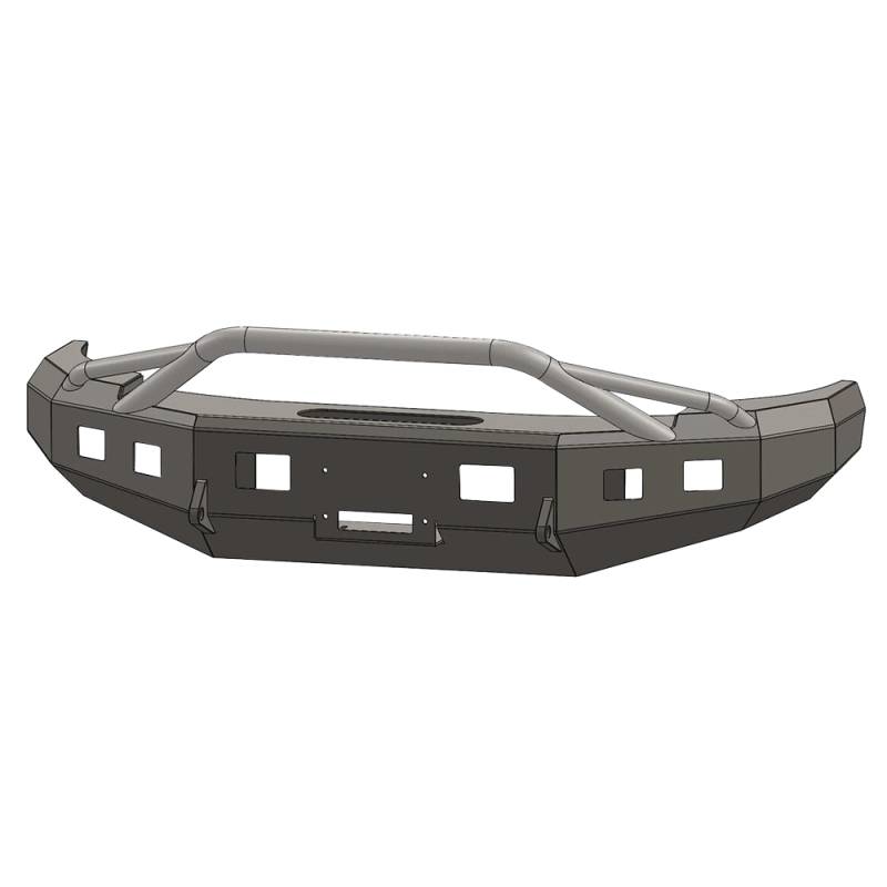 ENGO - ENGO 68-C03-06ABB Winch Front Bumper with Bull Bar for Chevy Avalanche 2003-2006