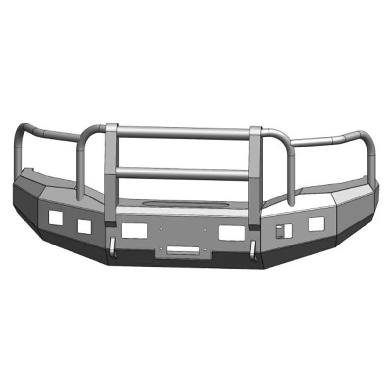 ENGO - ENGO 68-D10-17FG Winch Front Bumper with Full Grill Guard for Dodge Ram 2500/3500 2010-2017