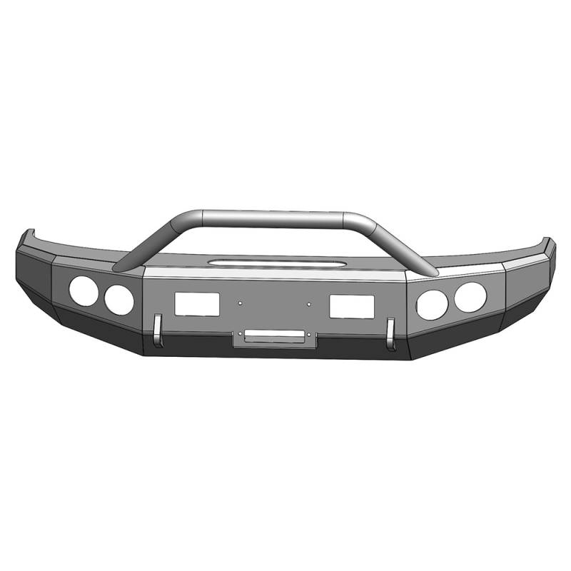 ENGO - ENGO 68-F08-10BB Winch Front Bumper with Bull Bar for Ford F250/F350 2008-2010