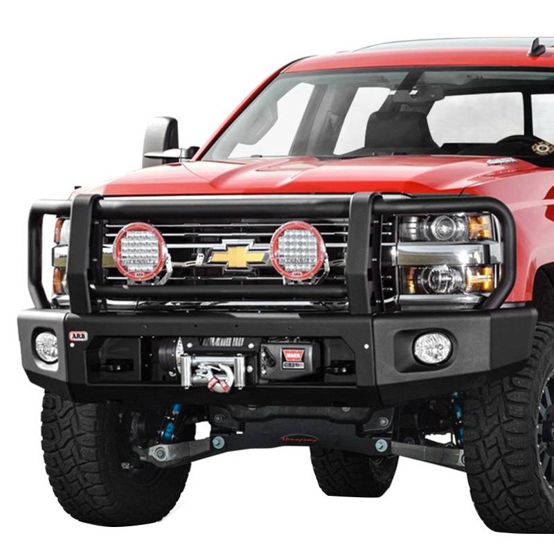 ARB 4x4 Accessories - ARB 2262010 Deluxe Modular Winch Front Bumper Kit for Chevy Silverado 2500 HD/3500 HD 2015-2019