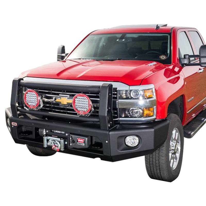 ARB 4x4 Accessories - ARB 2262020 Sahara Modular Winch Front Bumper Kit for Chevy Silverado 2500 HD/3500 HD 2015-2019