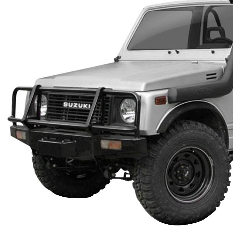 ARB 4x4 Accessories - ARB 3424110 Deluxe Winch Front Bumper with Bull Bar for Suzuki Samurai 1986-1995