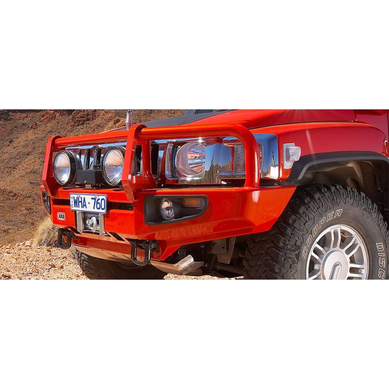 ARB 4x4 Accessories - ARB 3468010 Deluxe Winch Front Bumper with Flares for Hummer H3 2005-2009