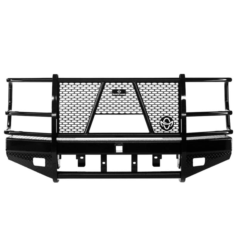 Ranch Hand - Ranch Hand FBF175BLR Sport Winch Front Bumper with Sensor Holes for Ford F250/F350/F450/F550 2017-2021