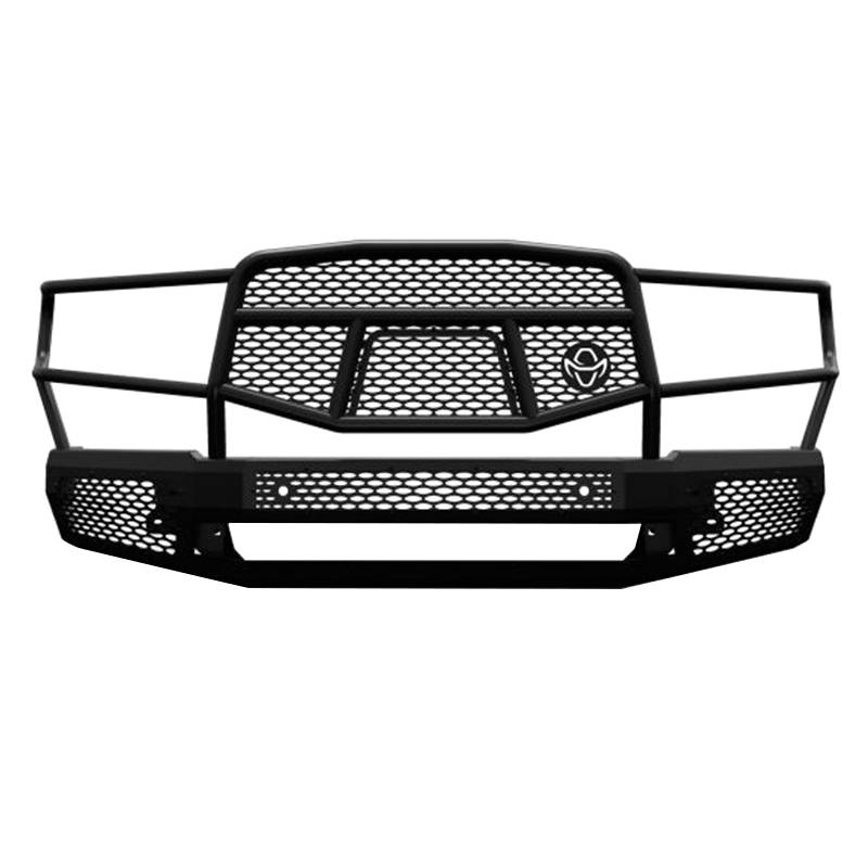 Ranch Hand - Ranch Hand MFD19HBM1 Midnight Front Bumper with Grille Guard for Dodge Ram 1500 2019-2020