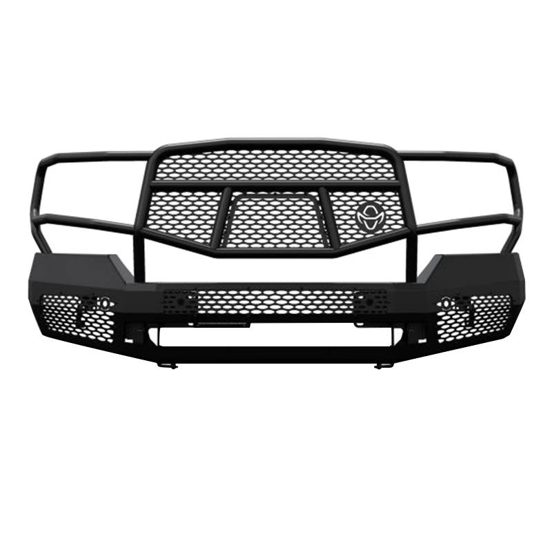 Ranch Hand - Ranch Hand MFG151BM1 Midnight Front Bumper with Grille Guard for GMC Sierra 2500 HD/3500 HD 2015-2019