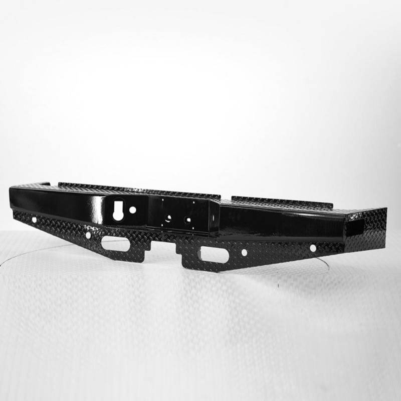 Ranch Hand - Ranch Hand SBD09HBLSL Sport Rear Bumper with Lights and Sensor Holes for Dodge Ram 1500 2009-2018