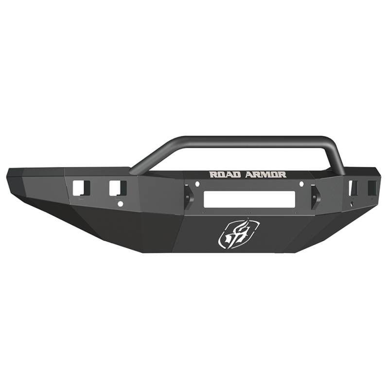 Road Armor - Road Armor 315R4B-NW Stealth Non-Winch Front Bumper with Pre-Runner Guard and Square Light Holes for Chevy Silverado 2500 HD/3500 HD 2015-2019