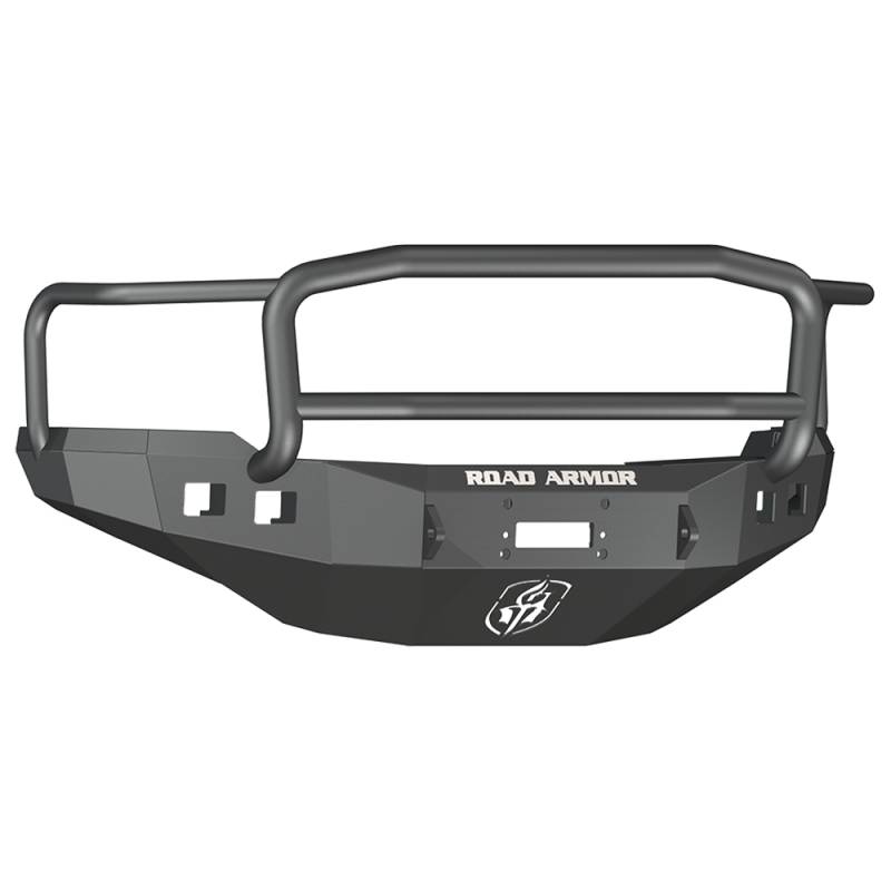 Road Armor - Road Armor 382R5B Stealth Winch Front Bumper with Lonestar Guard and Square Light Holes for Chevy Silverado 2500 HD/3500 HD 2011-2014