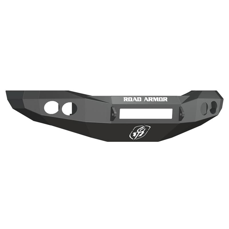 Road Armor - Road Armor 44060B-NW Stealth Non-Winch Front Bumper with Round Light Holes for Dodge Ram 2500/3500/4500/5500 2006-2009