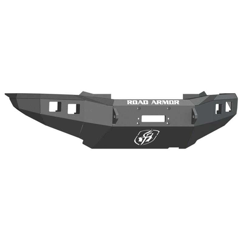 Road Armor - Road Armor 905R0B Stealth Winch Front Bumper with Square Light Holes for Toyota Tacoma 2012-2015