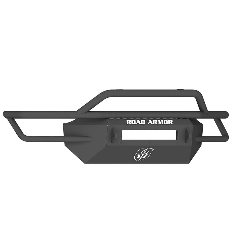 Road Armor - Road Armor SA3844B-NW Sahara Non-Winch Front Bumper with Pre-Runner Guard for GMC Sierra 2500 HD/3500 HD 2011-2014