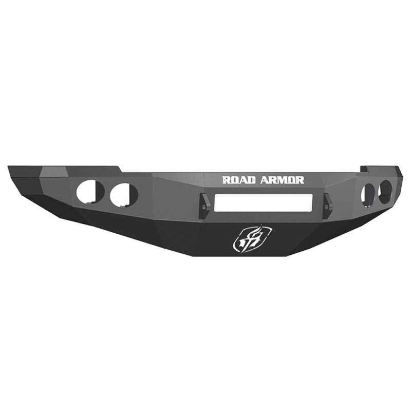 Road Armor - Road Armor 40800B-NW Stealth Non-Winch Front Bumper with Round Light Holes for Dodge Ram 2500/3500/4500/5500 2010-2018