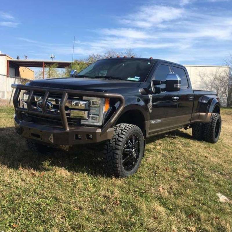 Road Armor - Road Armor 617F2B Stealth Winch Front Bumper with Titan II Guard and Square Light Holes for Ford F250/F350 2017-2021