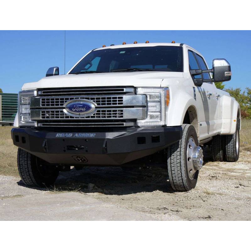 Road Armor - Road Armor 61740B Stealth Winch Front Bumper with Square Light Holes for Ford F450/F550 2017-2018