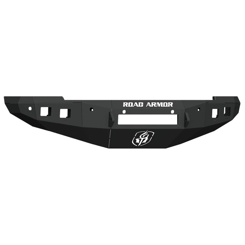 Road Armor - Road Armor 4162F0B-NW Stealth Non-Winch Front Bumper with Sensor Holes and Square Light Holes for Dodge Ram 2500/3500 2016-2018