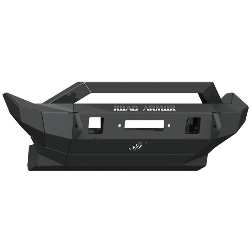 Road Armor - Road Armor 5182F3B Stealth Mid Width Winch Front Bumper with Sheetmetal Bar Guard for Jeep Wrangler JL 2018-2019