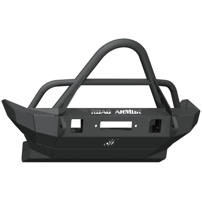 Road Armor - Road Armor 5182F5B Stealth Mid Width Winch Front Bumper with Stinger Guard for Jeep Wrangler JL 2018-2019