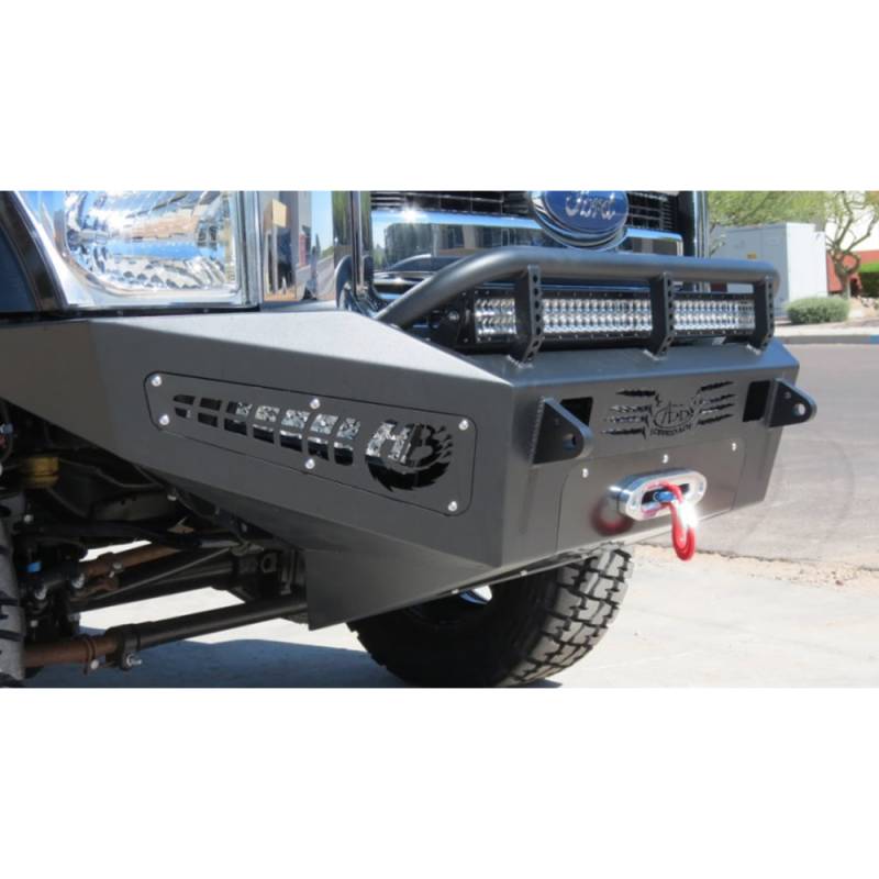 Addictive Desert Designs - ADD F067355000103 HoneyBadger Winch Front Bumper for Ford F250/F350 2011-2016