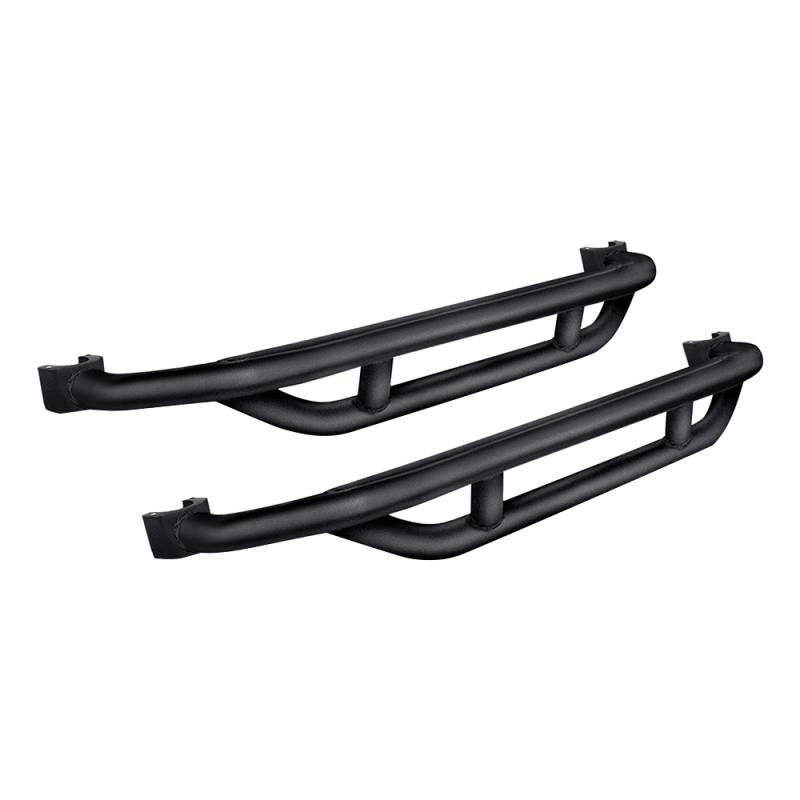 DV8 Offroad - DV8 Offroad SRJL-03 Tubular Rock Slider with Plated End Caps for Jeep Wrangler JL 2018-2020