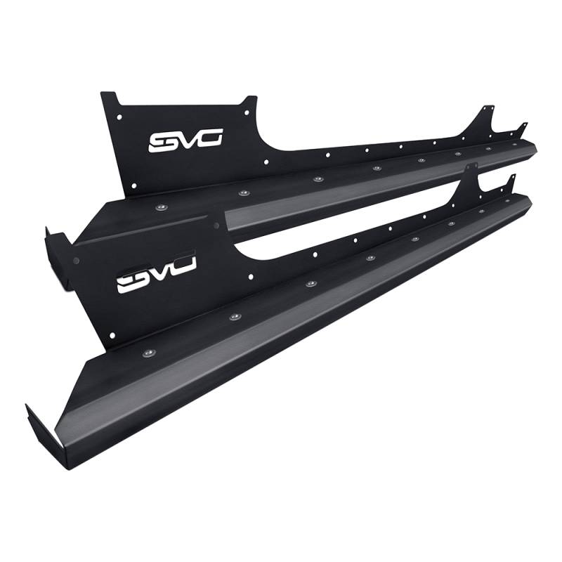 DV8 Offroad - DV8 Offroad SRJL-06 Rocker Guards with Rock Skins for Jeep Wrangler JL 2018-2020