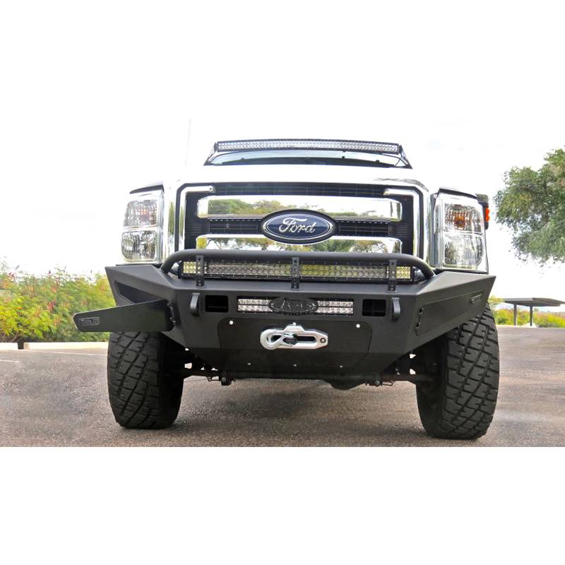 Addictive Desert Designs - ADD F067455030103 HoneyBadger Winch Front Bumper for Ford F250/F350 2011-2016