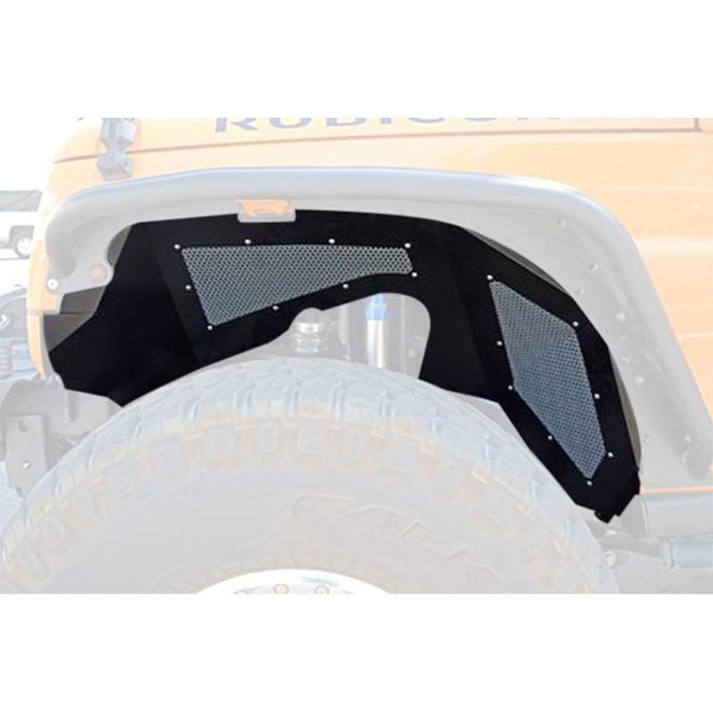 DV8 Offroad - DV8 Offroad INFEND-02FB One Piece Front Inner Fenders for Jeep Wrangler JK 2007-2018