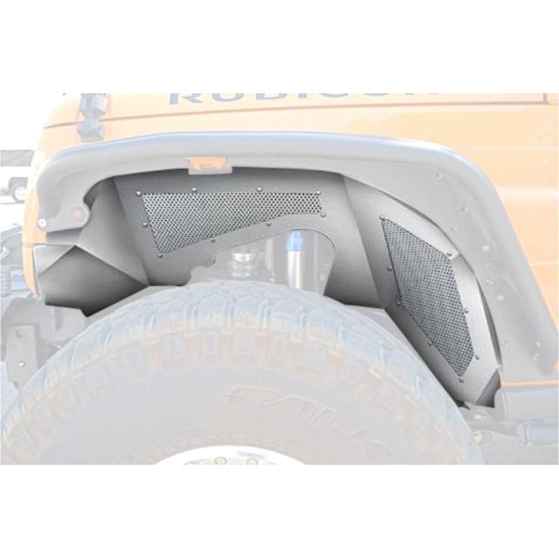 DV8 Offroad - DV8 Offroad INFEND-02FR One Piece Front Inner Fenders for Jeep Wrangler JK 2007-2018