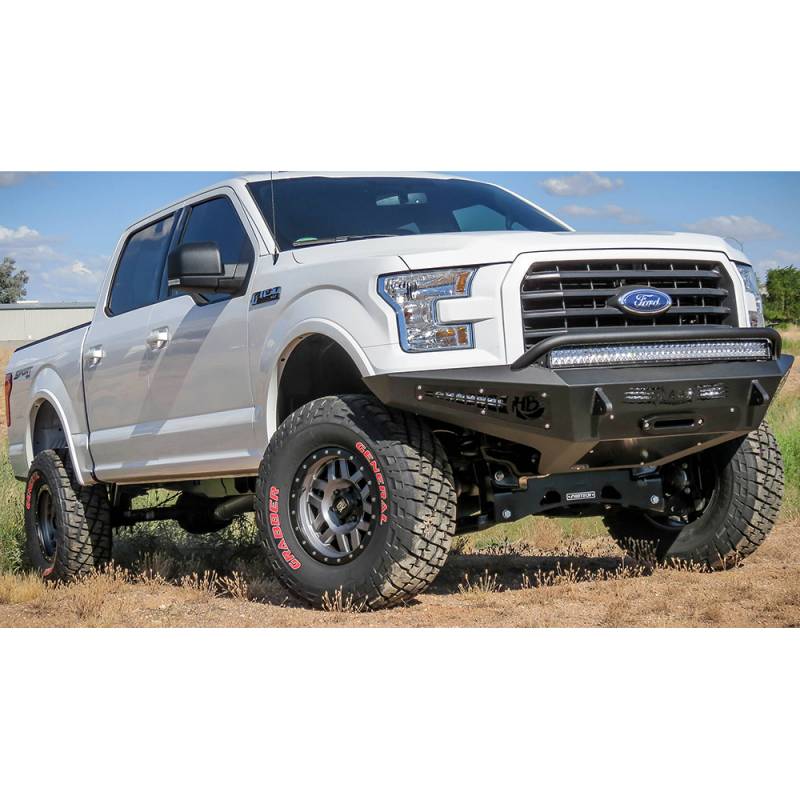 Addictive Desert Designs - ADD F157275050103 HoneyBadger Winch Front Bumper for Ford F150 2015-2017