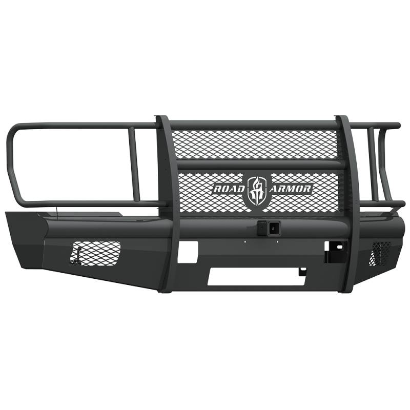 Road Armor - Road Armor 608VF26B Vaquero Non-Winch Front Bumper with Full Guard and 2" Receiver for Ford F250/F350/F450 2008-2010