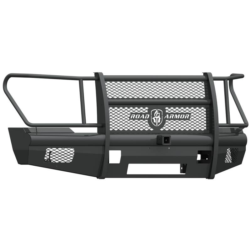 Road Armor - Road Armor 611VF26B Vaquero Non-Winch Front Bumper with Full Guard and 2" Receiver for Ford F250/F350/F450 2011-2016