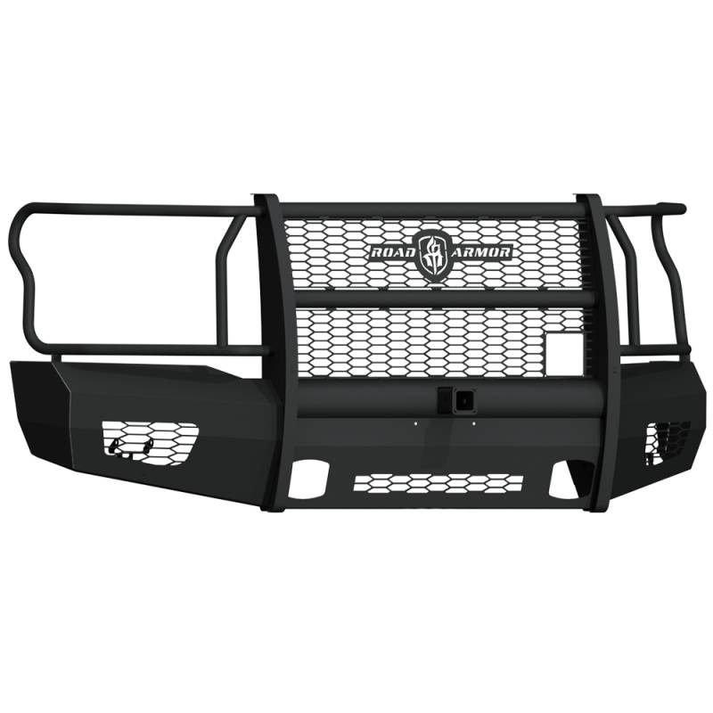 Road Armor - Road Armor 6181VF26B Vaquero Non-Winch Front Bumper with Full Guard and 2" Receiver for Ford F150 2018-2019