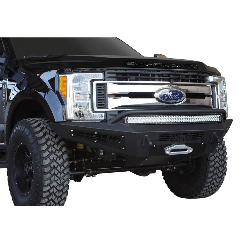 Addictive Desert Designs - ADD F167382840103 HoneyBadger Winch Front Bumper for Ford F250/F350 2017-2021